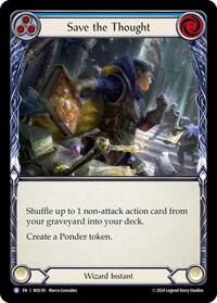 Save the Thought (Blue) Rainbow Foil