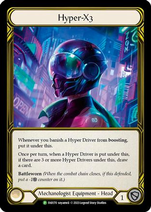 Hyper-X3 - FAB170 (FAB170) - Flesh and Blood: Promo Cards Cold Foil