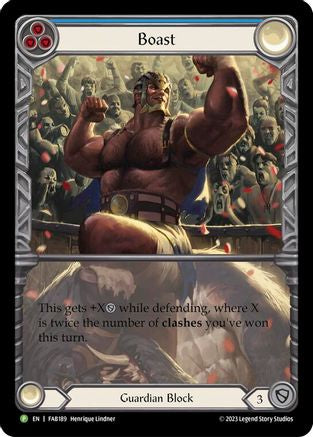 Boast - FAB189 (FAB189) - Flesh and Blood: Promo Cards Rainbow Foil