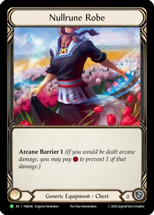 Nullrune Robe - FAB246 (FAB246) - Flesh and Blood: Promo Cards Rainbow Foil