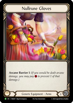 Nullrune Gloves - FAB247 (FAB247) - Flesh and Blood: Promo Cards Rainbow Foil