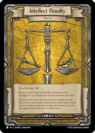 Intellect Penalty - JDG000 (JDG000) - Flesh and Blood: Promo Cards