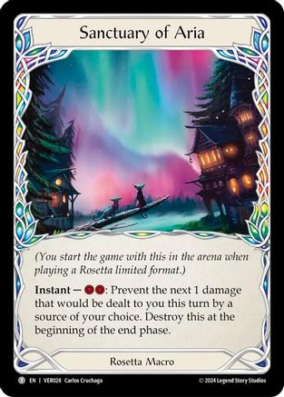 Sanctuary of Aria (VER028) - Blitz Deck: Rosetta - Verdance