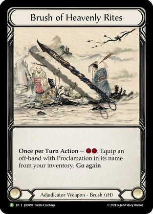 Brush of Heavens Rites - JDG030 (JDG030) - Flesh and Blood: Promo Cards Cold Foil