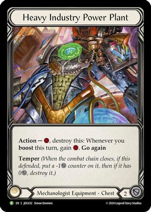 Heavy Industry Power Plant - JDG032 (JDG032) - Flesh and Blood: Promo Cards Cold Foil
