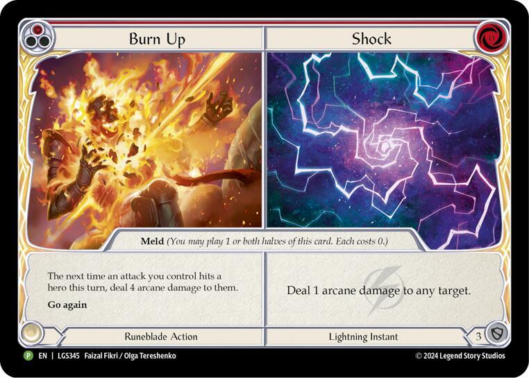 Burn Up // Shock Cold Foil Promo
