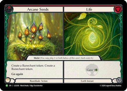 Arcane Seeds // Life - LGS350 (LGS350) - Flesh and Blood: Promo Cards Cold Foil