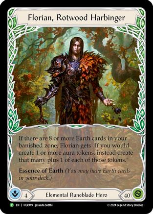 Florian, Rotwood Harbinger - HER119 (HER119) - Flesh and Blood: Promo Cards Rainbow Foil