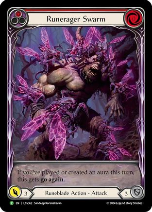 Runerager Swarm (Red) (Extended Art) - LGS362 (LGS362) - Flesh and Blood: Promo Cards Rainbow Foil