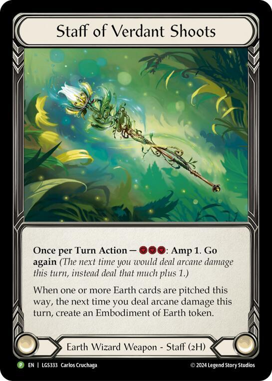 Staff of Verdant Shoots Rainbow Foil Promo