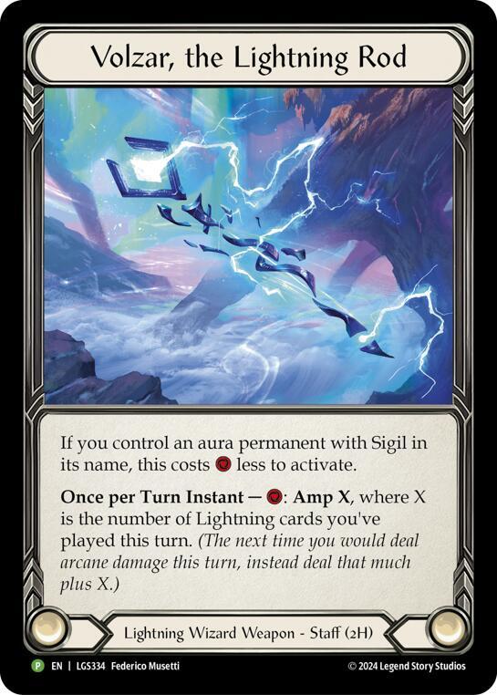 Volzar, the Lightning Rod Rainbow Foil Promo