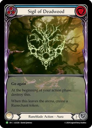 Sigil of Deadwood (Extended Art) - LGS326 (LGS326) - Flesh and Blood: Promo Cards Rainbow Foil