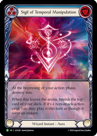 Sigil of Temporal Manipulation (Extended Art) - LGS328 (LGS328) - Flesh and Blood: Promo Cards Rainbow Foil