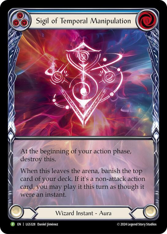 Sigil of Temporal Manipulation Rainbow Foil Promo
