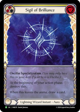 Sigil of Brilliance (Extended Art) - FAB270 (FAB270) - Flesh and Blood: Promo Cards Rainbow Foil