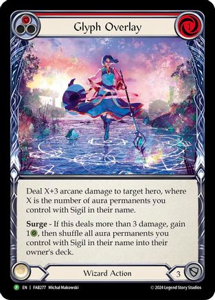 Glyph Overlay (Red) (Alternate Art) - FAB277 (FAB277) - Flesh and Blood: Promo Cards