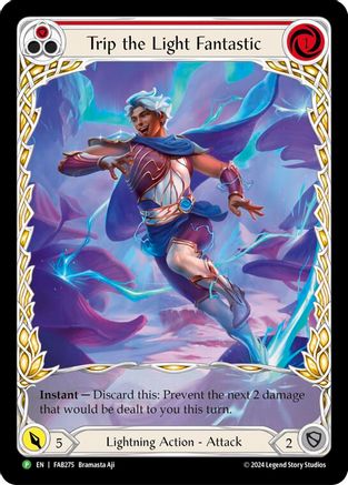 Trip the Light Fantastic (Red) (Extended Art) - FAB275 (FAB275) - Flesh and Blood: Promo Cards Rainbow Foil