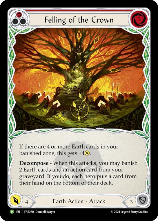Felling of the Crown Cold Foil Promo