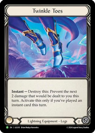 Twinkle Toes - LGS315 (LGS315) - Flesh and Blood: Promo Cards Rainbow Foil