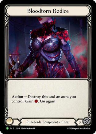 Bloodtorn Bodice - LGS316 (LGS316) - Flesh and Blood: Promo Cards Rainbow Foil