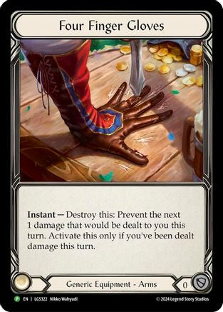 Four Finger Glove - LGS322 (LGS322) - Flesh and Blood: Promo Cards Rainbow Foil