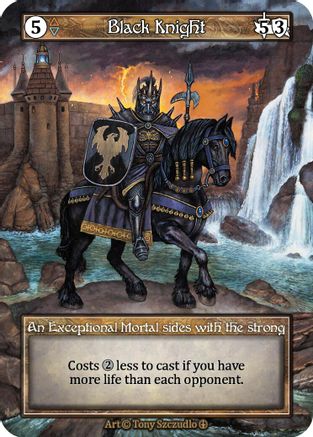 Black Knight (Foil)  - Arthurian Legends Foil