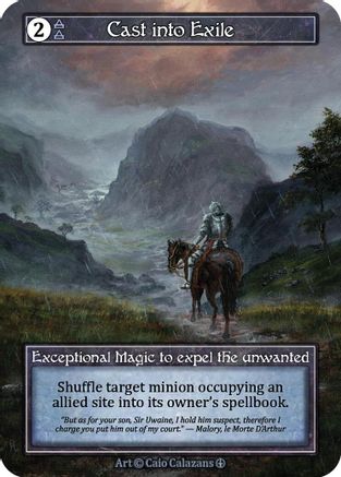 Cast into Exile (Foil)  - Arthurian Legends Foil