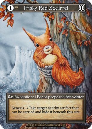 Frisky Red Squirrel (Foil)  - Arthurian Legends Foil