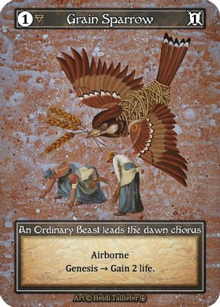 Grain Sparrow (Foil)  - Arthurian Legends Foil