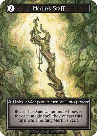Merlin's Staff (Foil)  - Arthurian Legends Foil