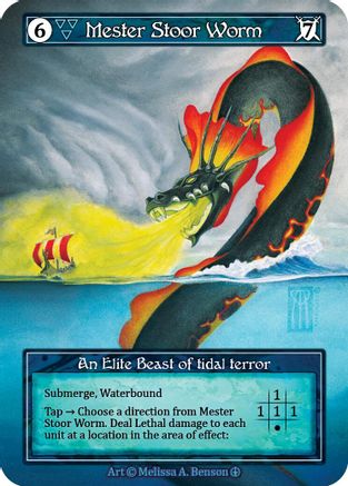 Mester Stoor Worm (Foil)  - Arthurian Legends Foil
