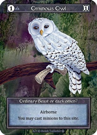 Ominous Owl (Foil)  - Arthurian Legends Foil