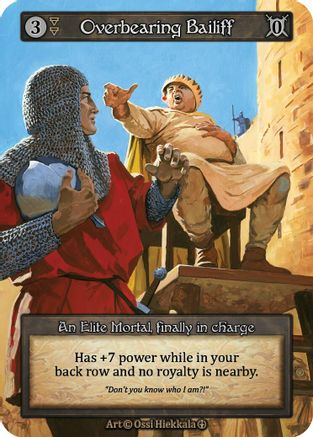 Overbearing Bailiff  - Arthurian Legends