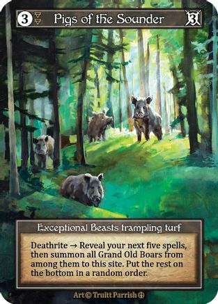 Pigs of the Sounder (Foil)  - Arthurian Legends Foil