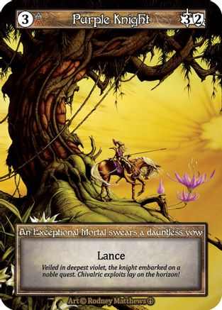 Purple Knight (Foil)  - Arthurian Legends Foil