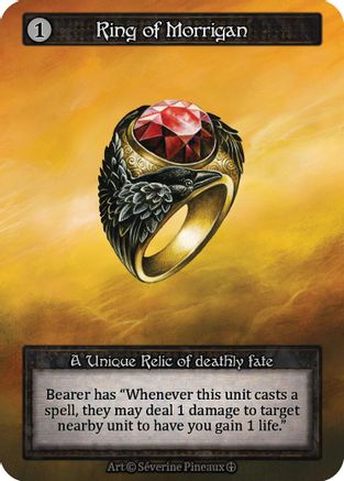 Ring of Morrigan  - Arthurian Legends