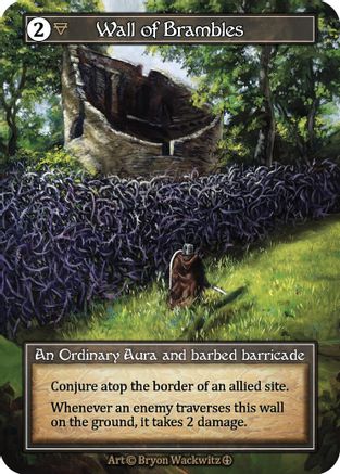 Wall of Brambles (Foil)  - Arthurian Legends Foil