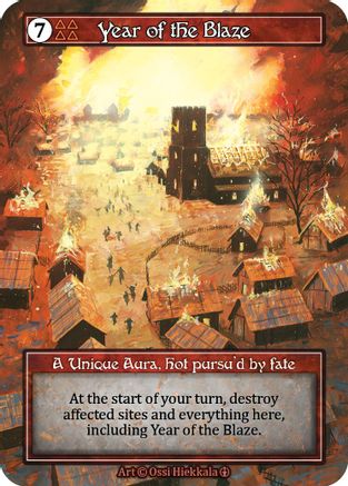 Year of the Blaze (Foil)  - Arthurian Legends Foil
