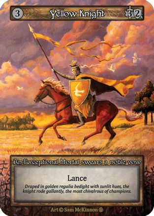 Yellow Knight  - Arthurian Legends