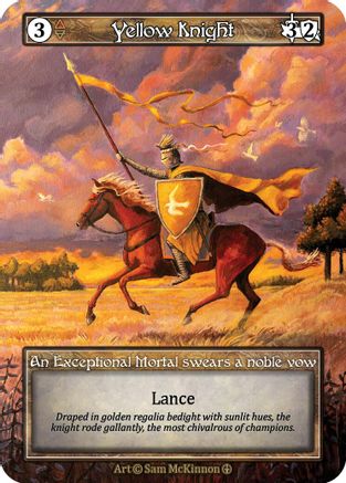 Yellow Knight (Foil)  - Arthurian Legends Foil