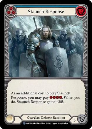 Staunch Response (Blue) (1HB023) - Historic Pack 1 Blitz Deck: Bravo
