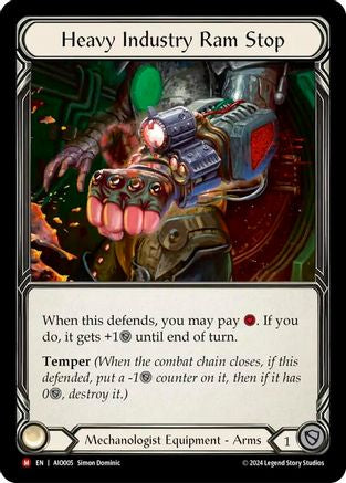 Heavy Industry Ram Stop (AIO005) - Armory Deck: Dash Rainbow Foil