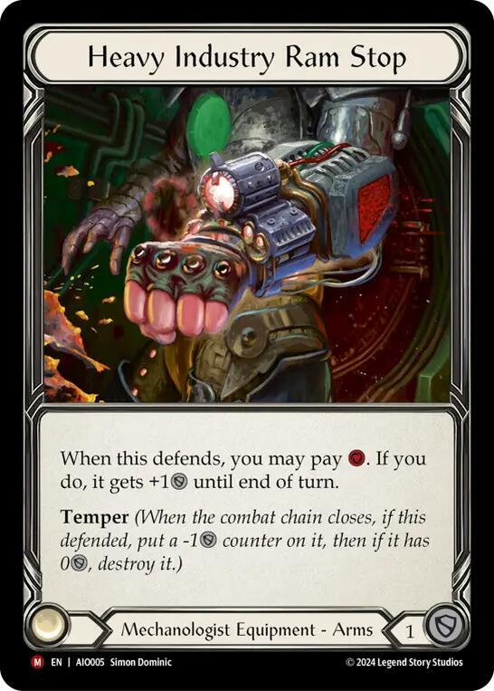 Heavy Industry Ram Stop Rainbow Foil Armory Deck
