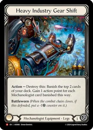 Heavy Industry Gear Shift (AIO006) - Armory Deck: Dash Rainbow Foil
