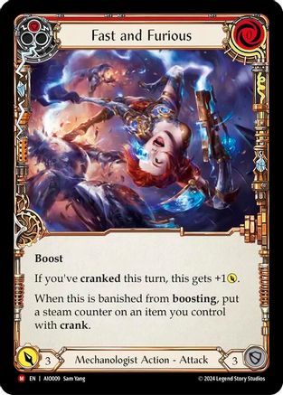 Fast and Furious (Red) (AIO009) - Armory Deck: Dash Rainbow Foil