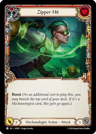 Zipper Hit (Red) (AIO013) - Armory Deck: Dash