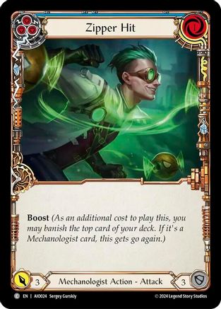 Zipper Hit (Blue) (AIO024) - Armory Deck: Dash