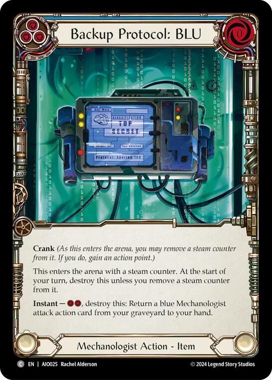 Backup Protocol: BLU (Blue) Armory Deck
