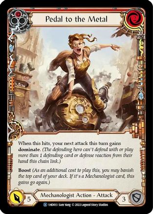 Pedal to the Metal (Red) (1HD013) - Historic Pack 1 Blitz Deck: Dash