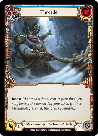 Throttle (Blue) (1HD025) - Historic Pack 1 Blitz Deck: Dash